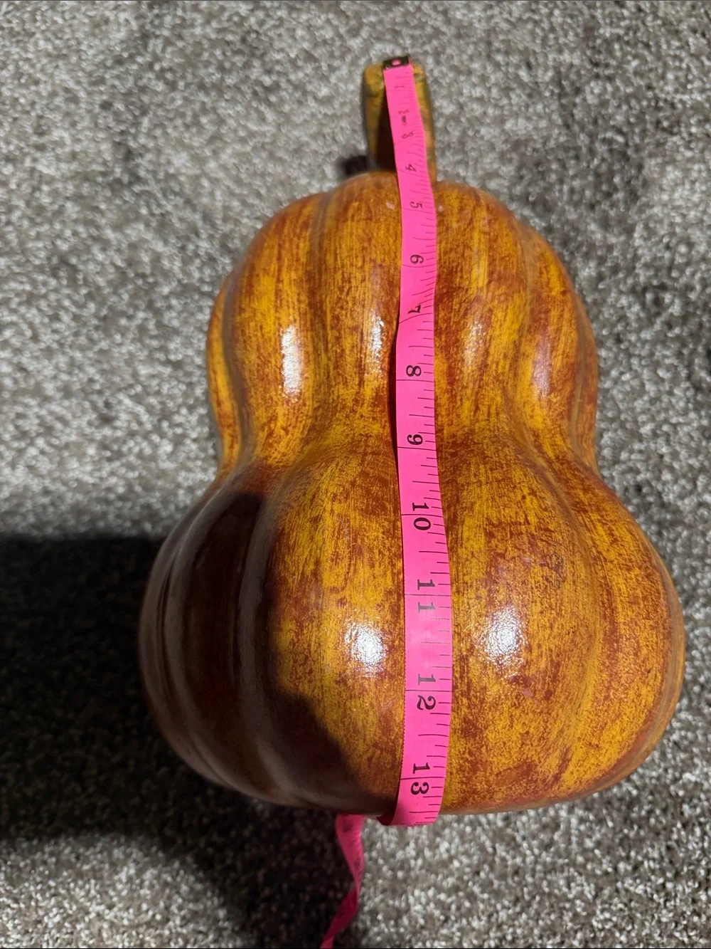 Handcrafted Orange Ceramic pumpkin Home Accent